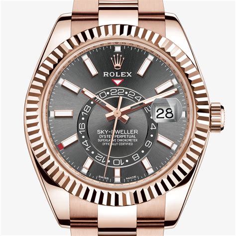 rolex sky dweller 42mm everrose gold watch|rolex sky dweller everose gold.